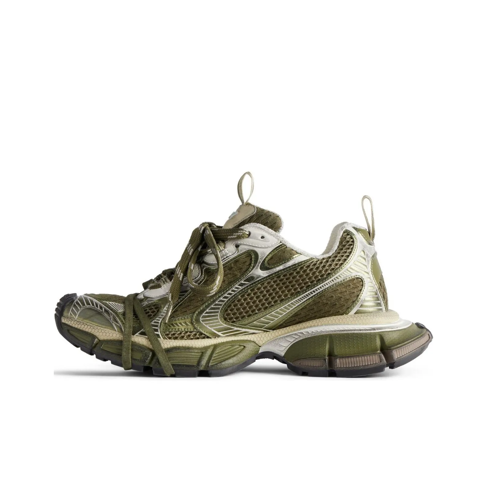 Balenciaga 3XL Dark Green Light Beige