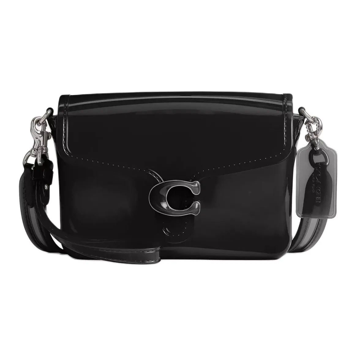 COACH Polyvinyl Chloride Jelly Bag Shoulder Bag Crossbody Bag Small Size Women's Black