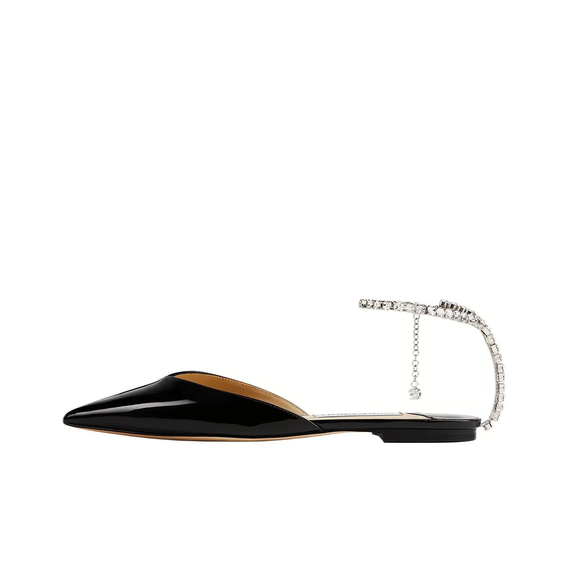 Jimmy Choo Saeda Crystal-embellished Ballerina Shoes
