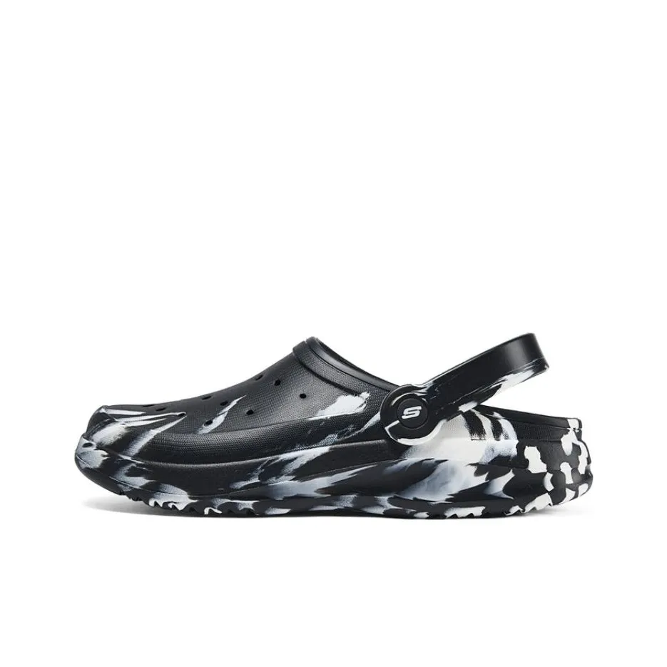 Skechers Foamies Clogs Men's Black White