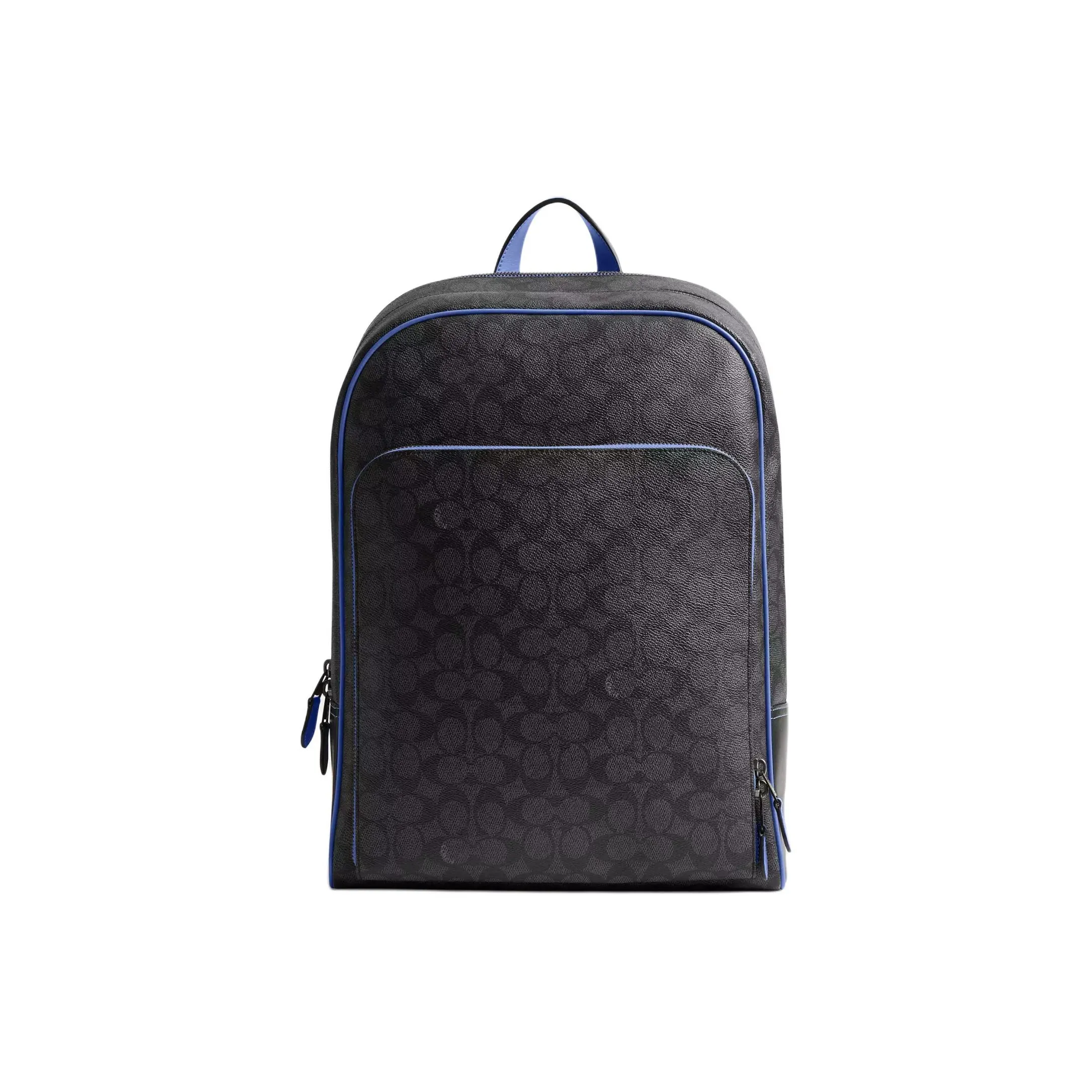 COACH Gotham Canvas Backpack Tubas Men's Charcoal & Blueberry