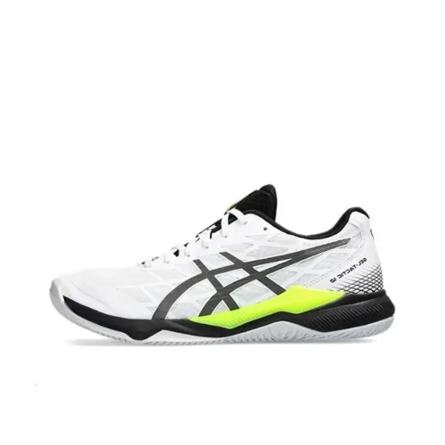 Asics Гель Tactic 12 Кроссовки для тренировок Низкие Бело-неоново-зеленые Мужские