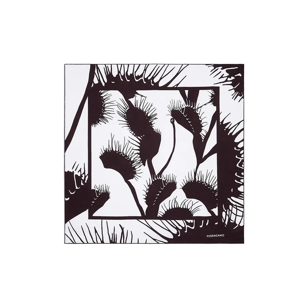 Ferragamo Venus Printed Square Scarf
