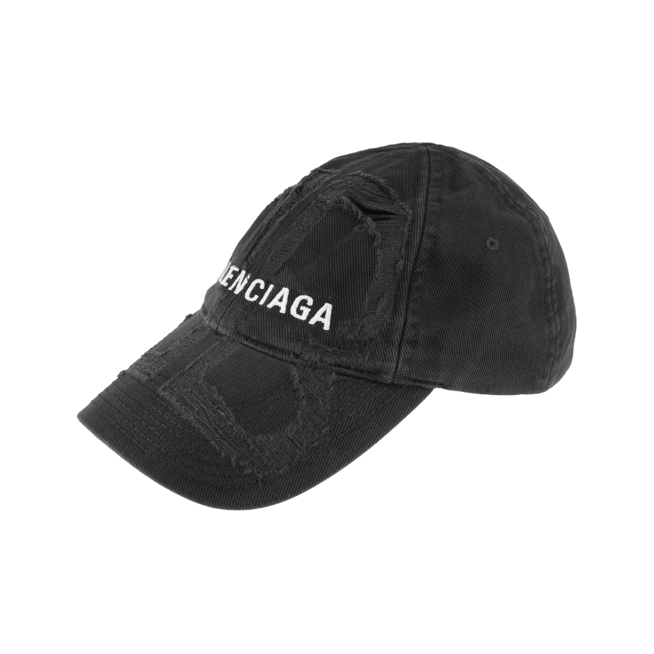 Balenciaga Bb Laser Destroyed Velcro Tab Cap
