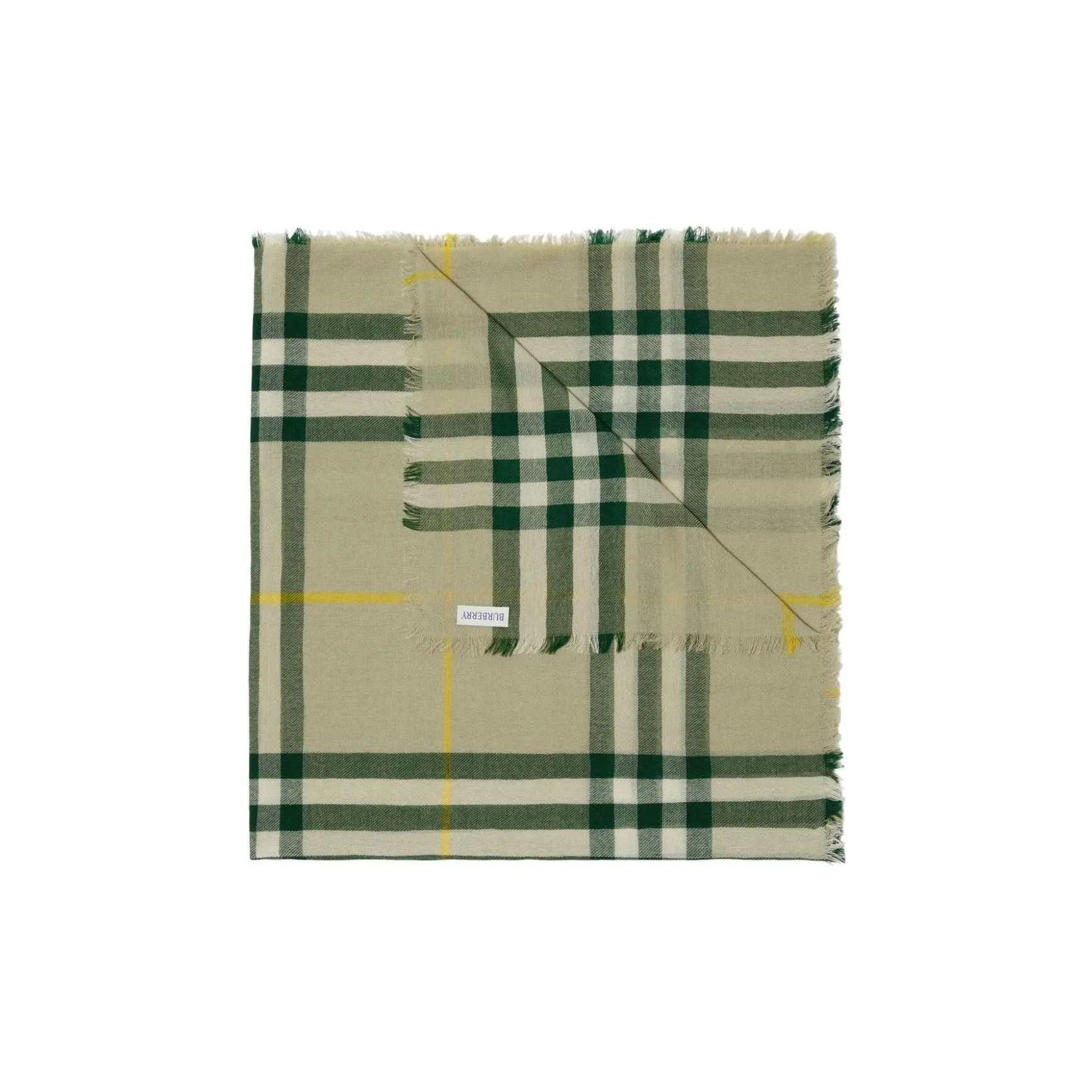 Burberry Вязаные шарфы Мужской Зеленый