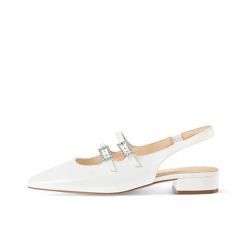 7or9 Wrap toe Slippers Women's White
