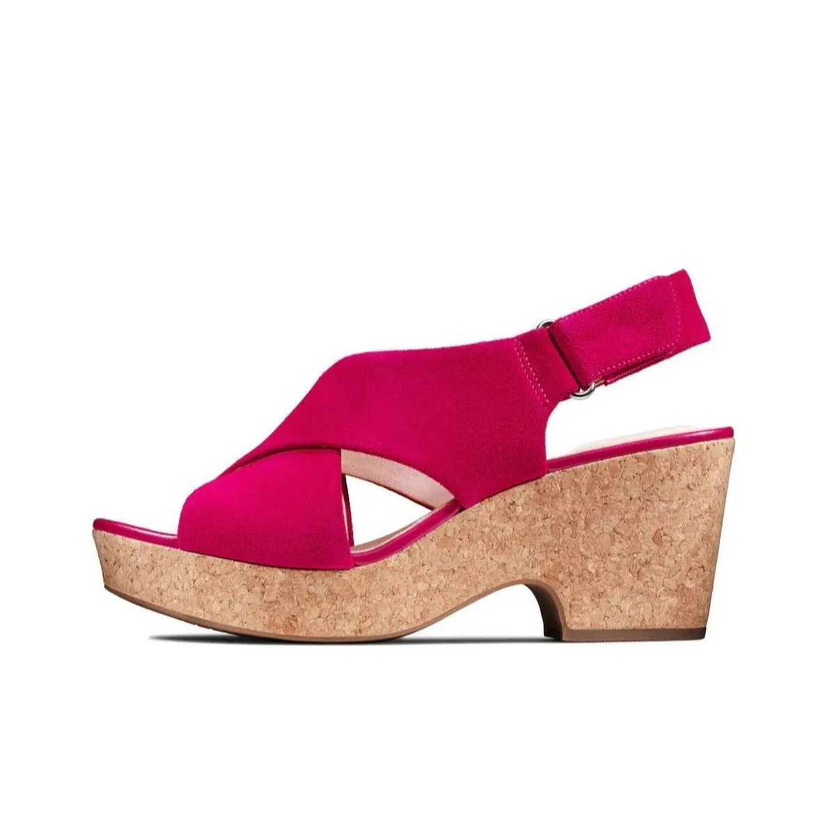 Clarks Strap Sandals 7.5cm Women's Red