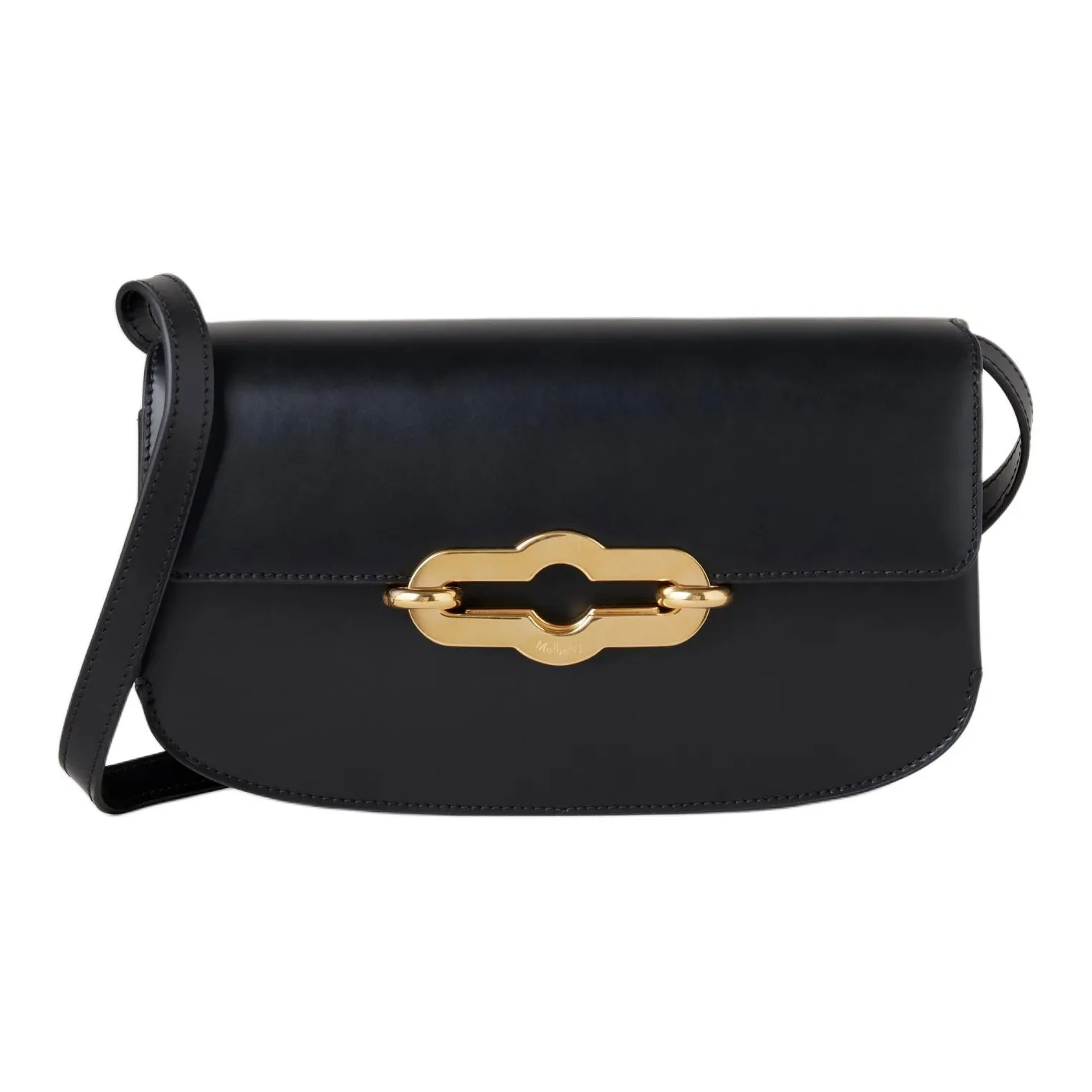 Mulberry Calfskin Crossbody Bag, Shoulder Bag Women's Black