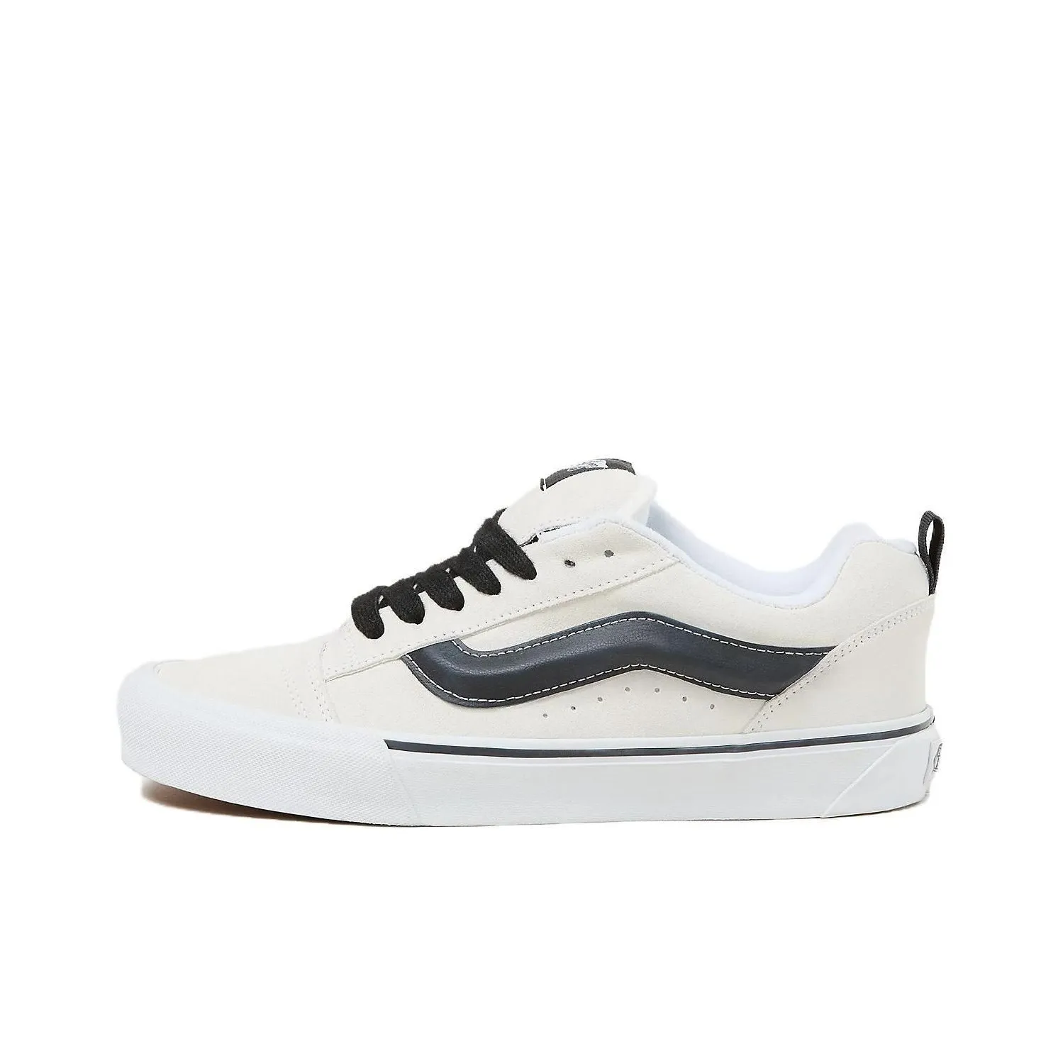 Vans Knu Skool Skateboard Shoes Unisex Low Top Beige Black