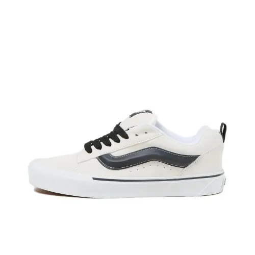 VANS Knu Skool Кроссовки для скейтбординга Низкие Бежево-черные Унисекс