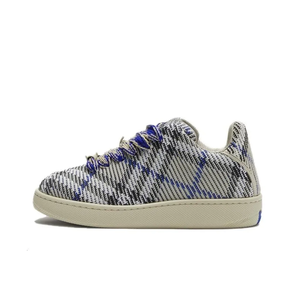Burberry Box Checked Knitted Sneakers