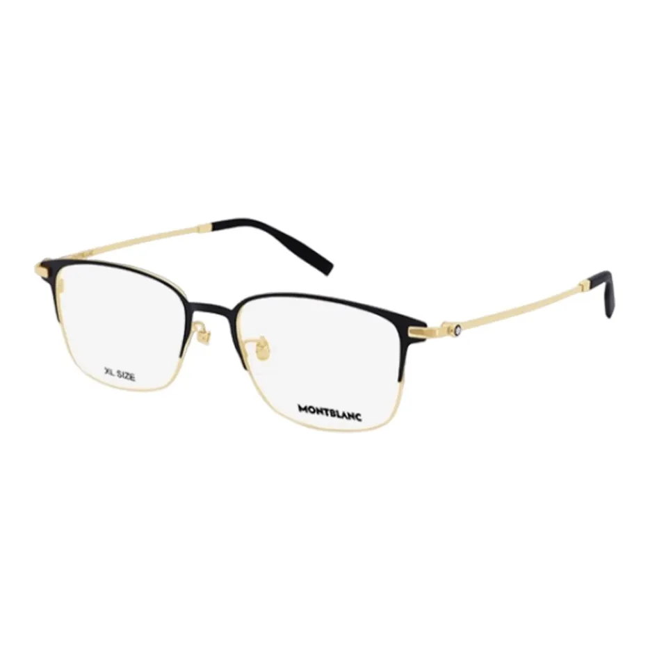 MONTBLANC Титановый сплав Нерегулярная форма Оправы для очков Мужской Золотой