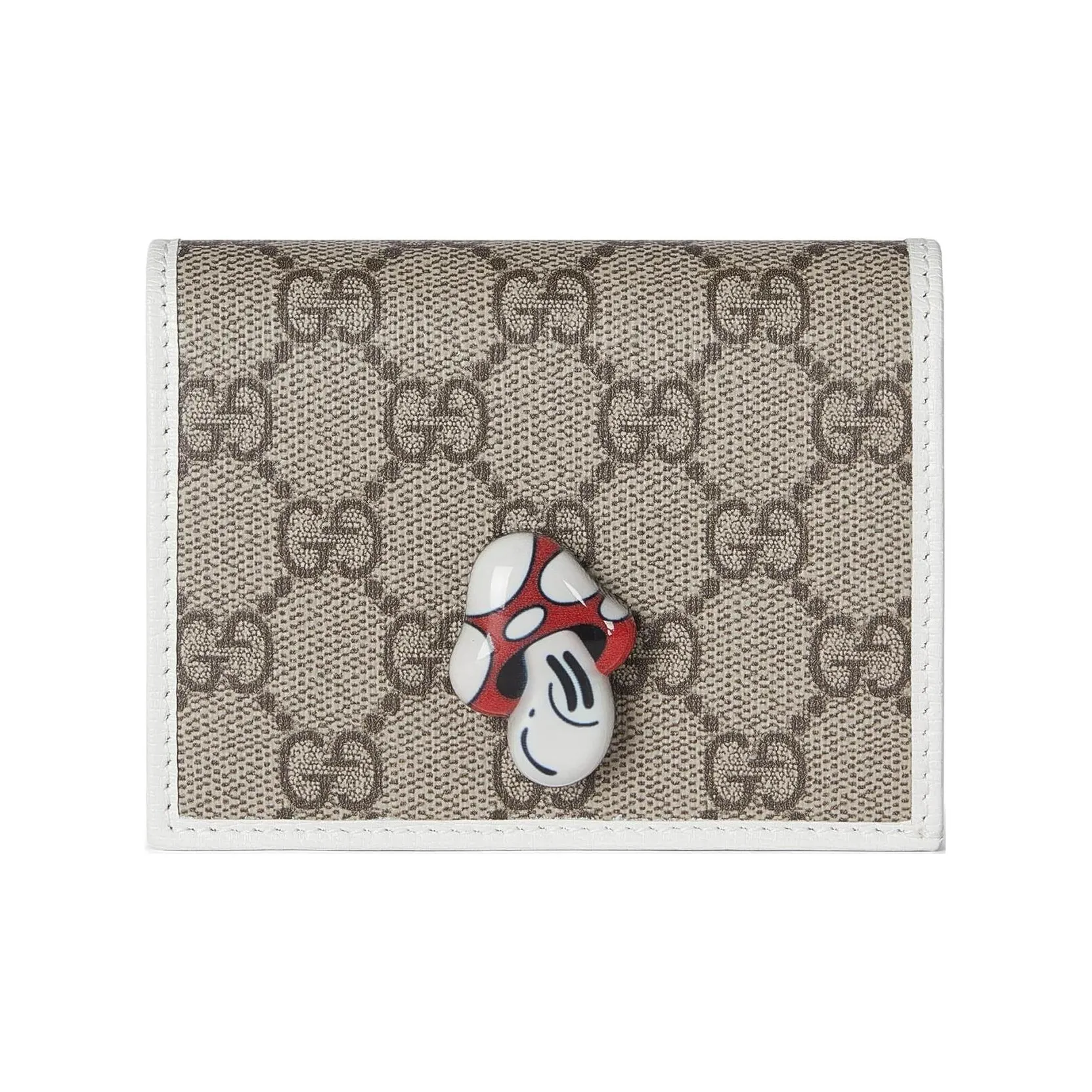 GUCCI Canvas Кошелек Женские Бежевый и Эбеновый