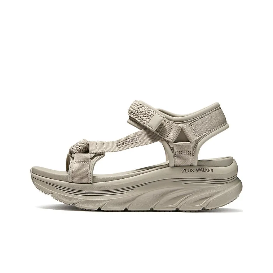 Skechers Beach Sandals Flat Women's Taupe