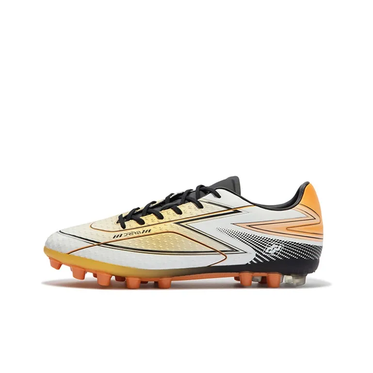 361° Dream Chaser AG Gold Medal Cushioning Anti-Slip And Wear-Resistant Soccer Shoes Unisex Orange White Black