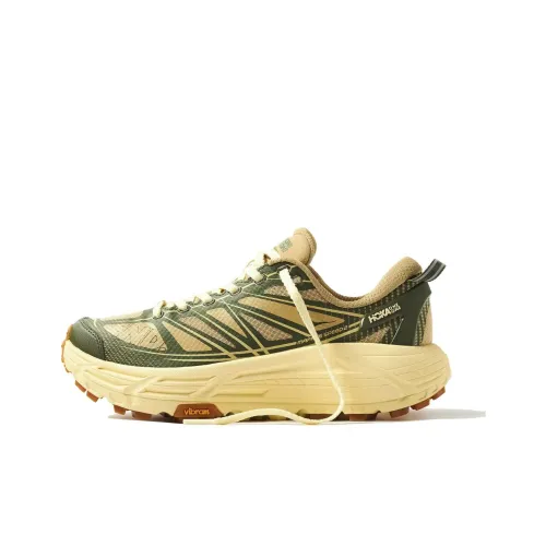 HOKA ONE ONE Mafate Speed 2 Беговые кроссовки Низкие Топ Зеленые-бежевые Унисекс