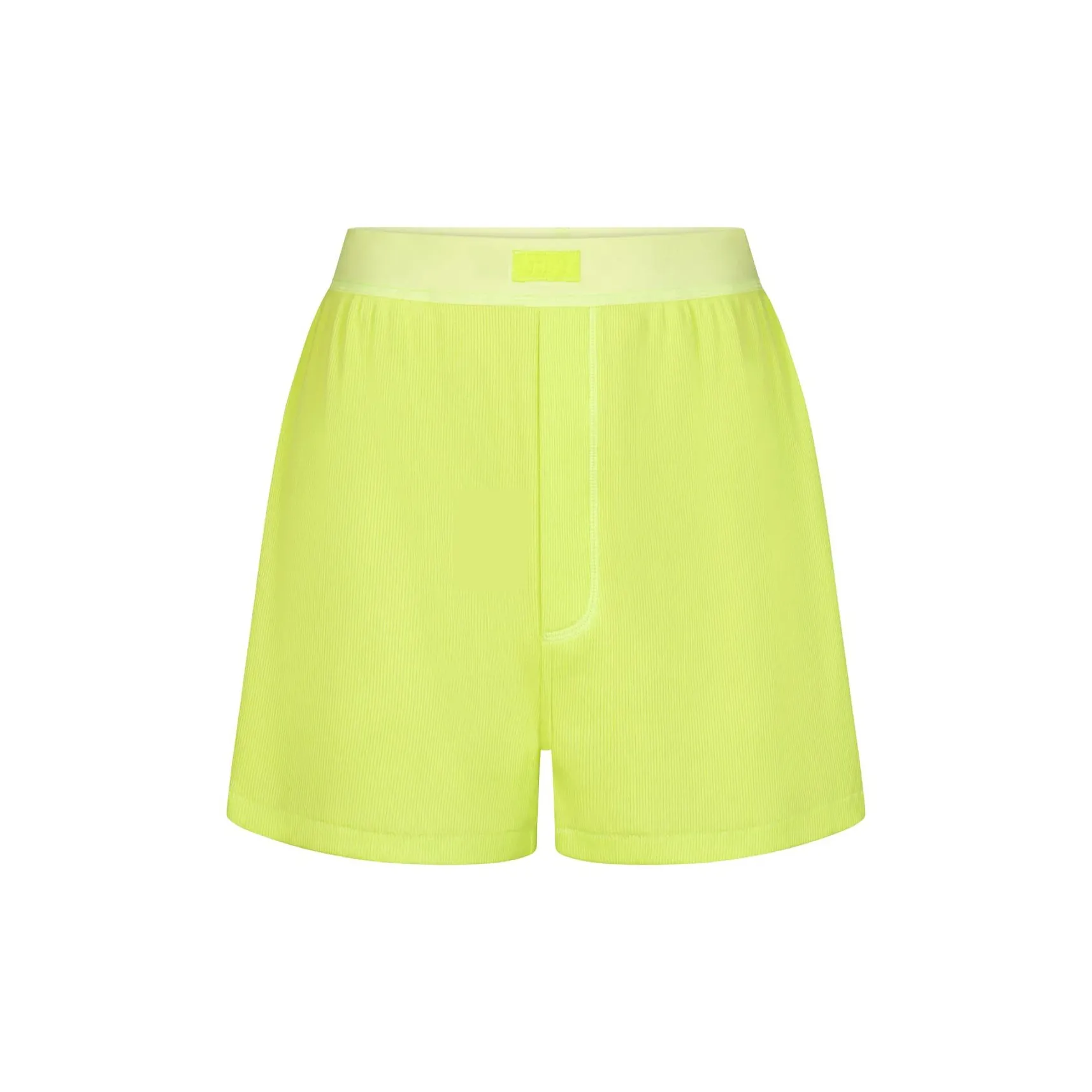 SKIMS COTTON RIB LOOSE BOXER Boxer Shorts Women's 1 Pack DAFFODIL/Daffodil