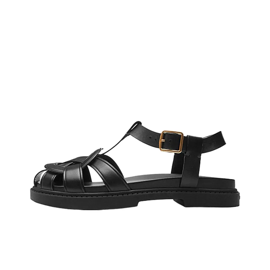 COACH Roman Sandals 2cm Women's Black