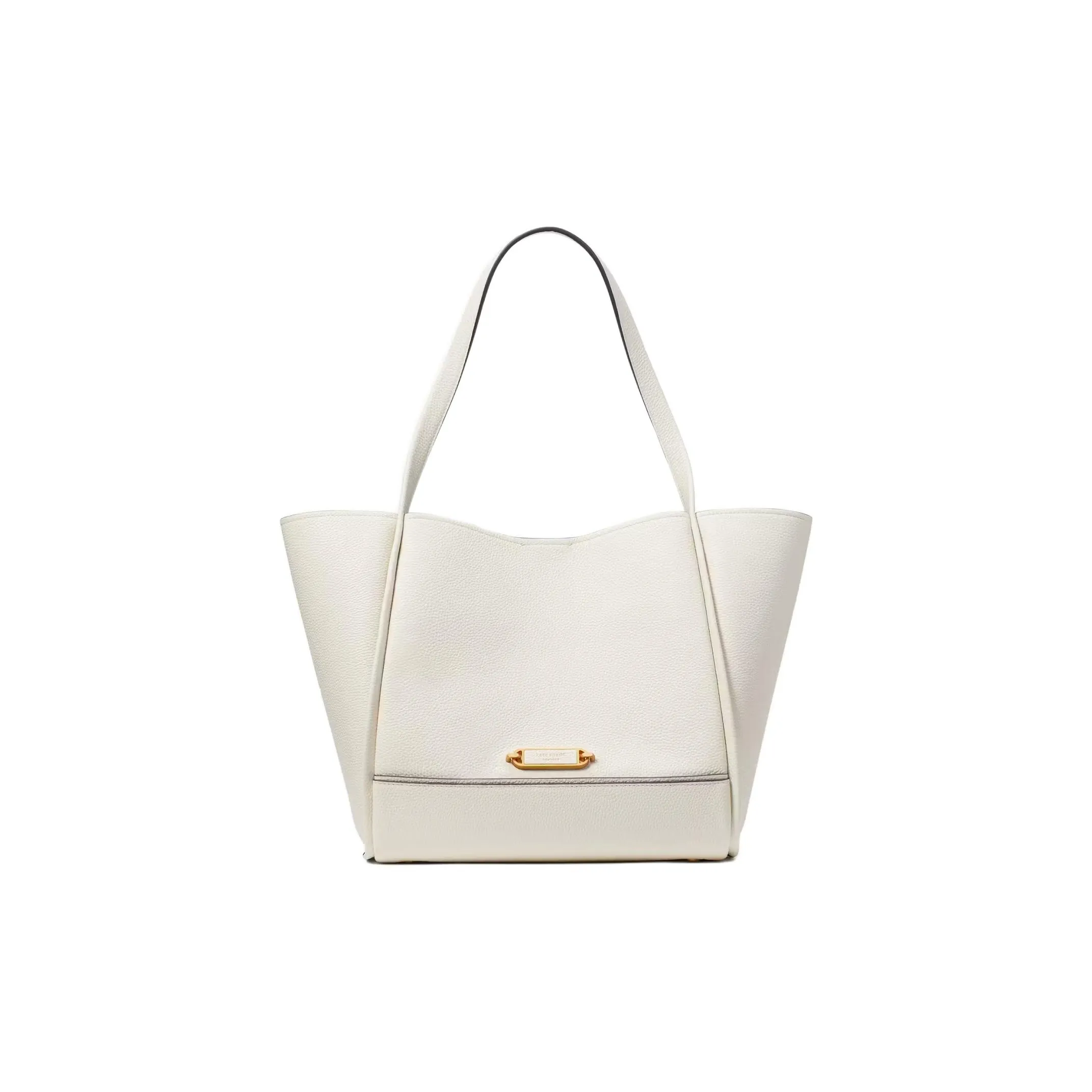 Kate Spade Litchi Grain Кожа Сумка-тоут Сумка для покупок Сумка через плечо Сумка для женщин Белый