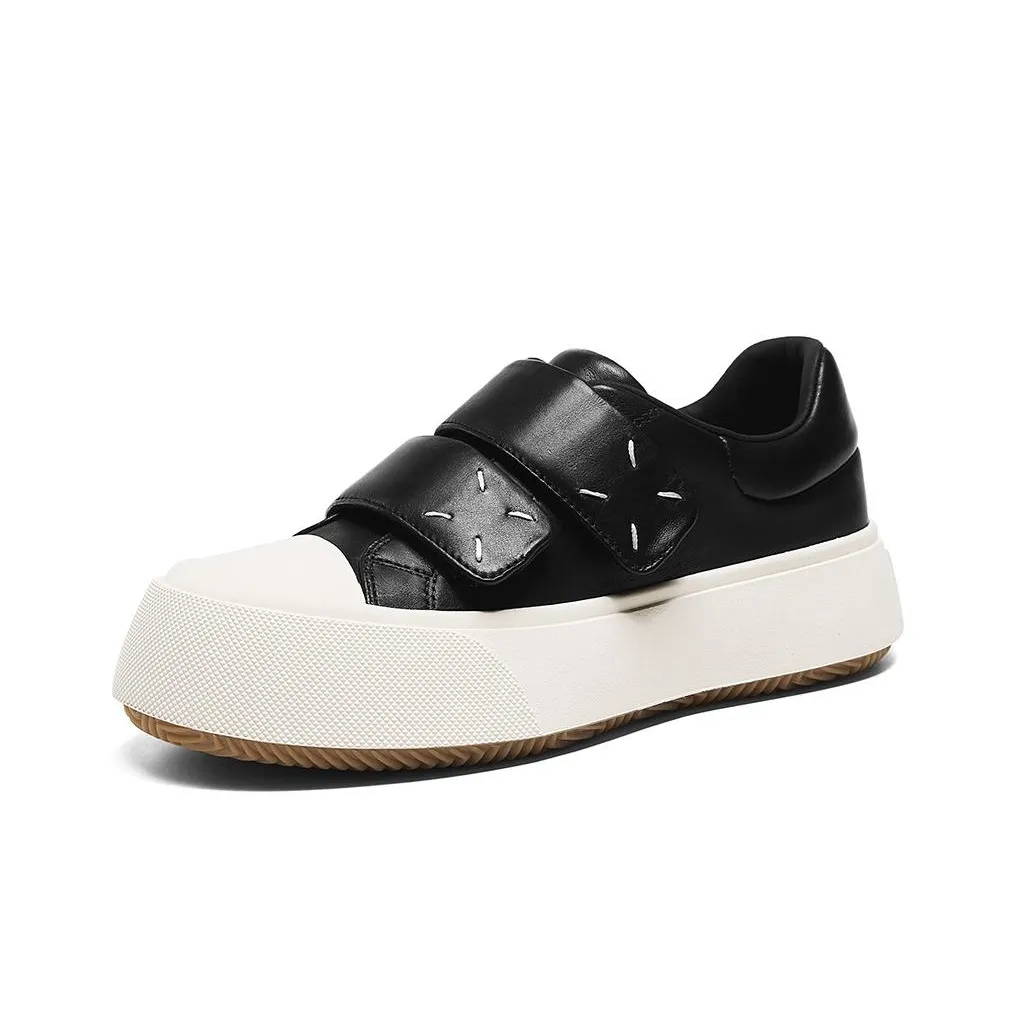 BOSSSUNWEN Height Increasing Low Top Skateboard Shoes Women's