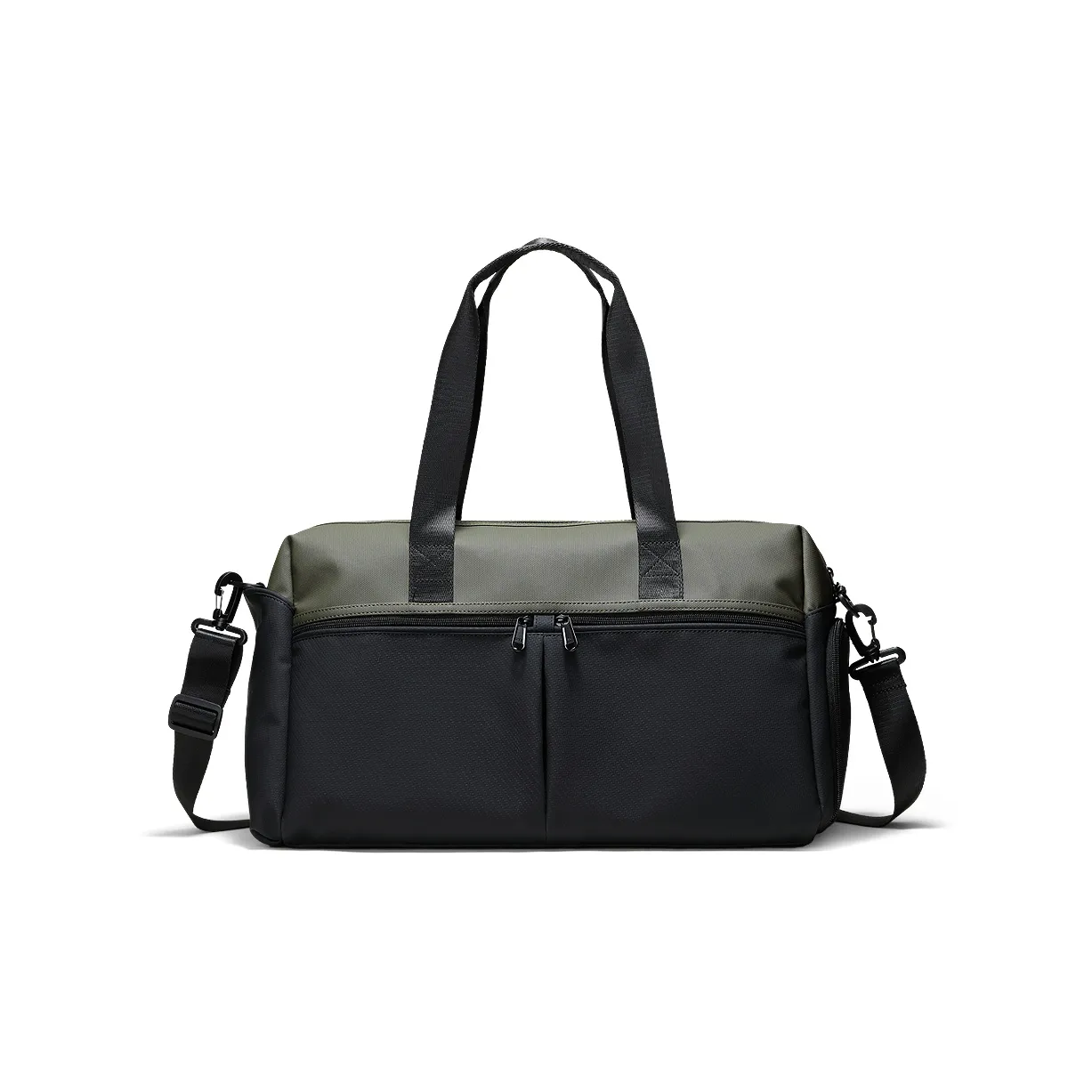 Fillove Fabric Shoulder Bag Crossbody Bag Travel Bag Regular Men's Black & Green