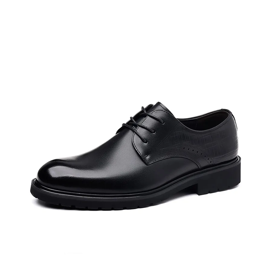 Lady's House Dress Shoes Men's Low Top Black/Brown