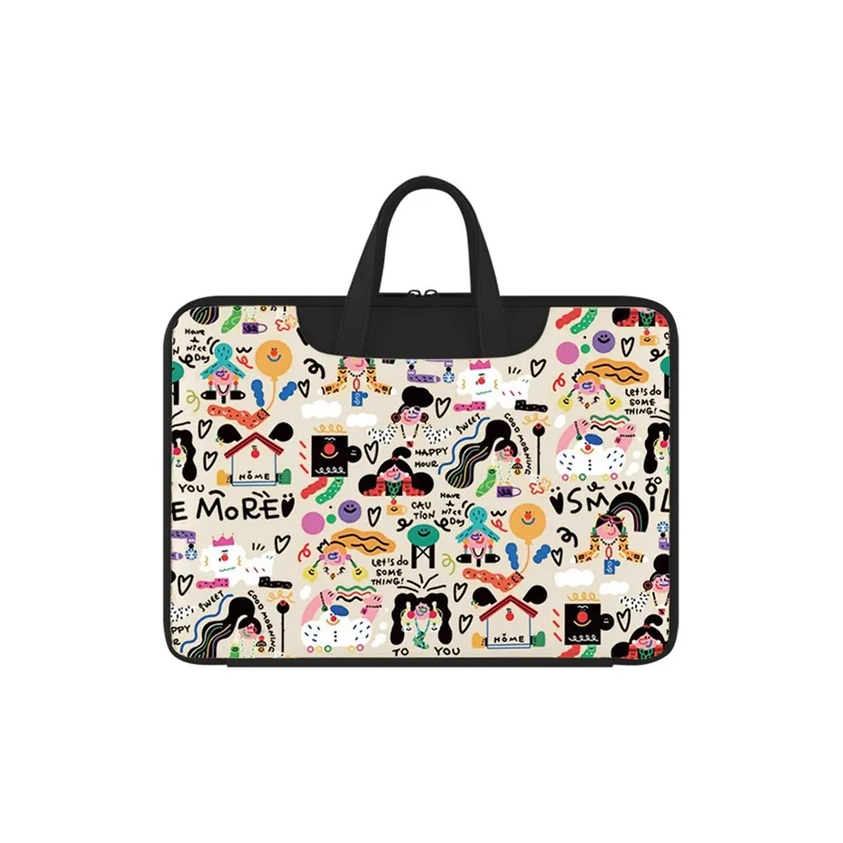 CMLZIUA ПУ (полиуретан) Сумка для ноутбука Стандартная Унисекс Черный Граффити
