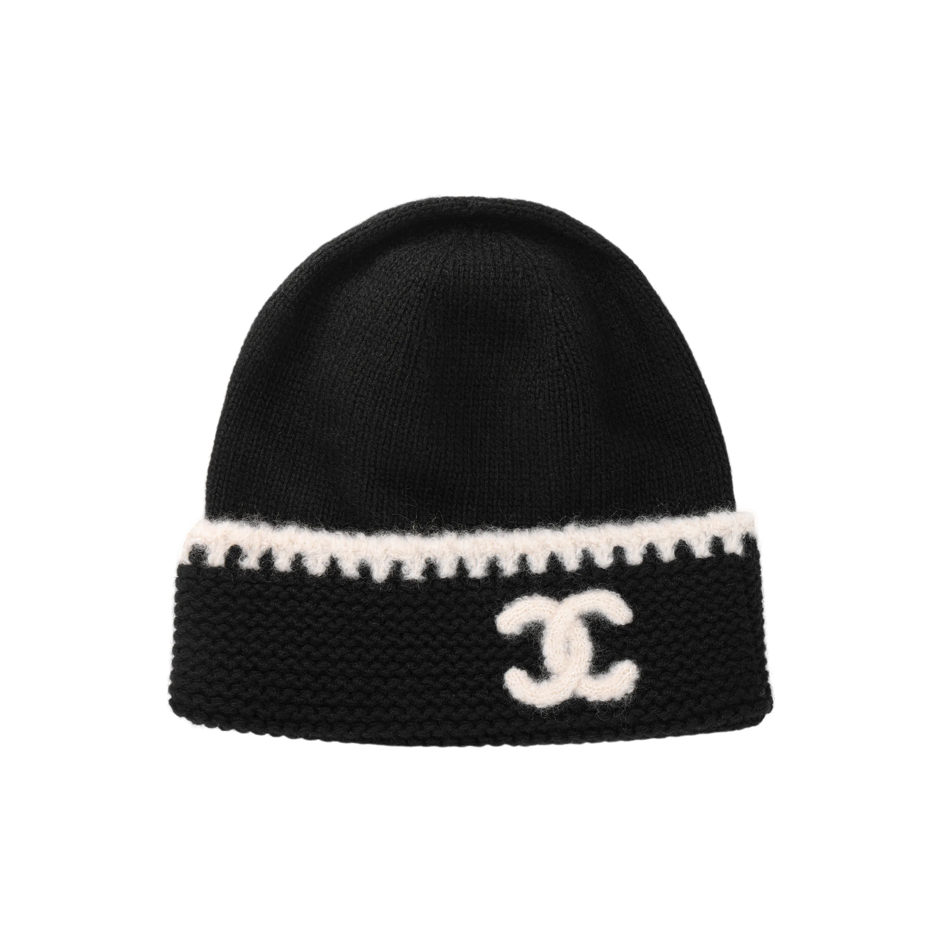 CHANEL Cashmere Beanies Unisex Black