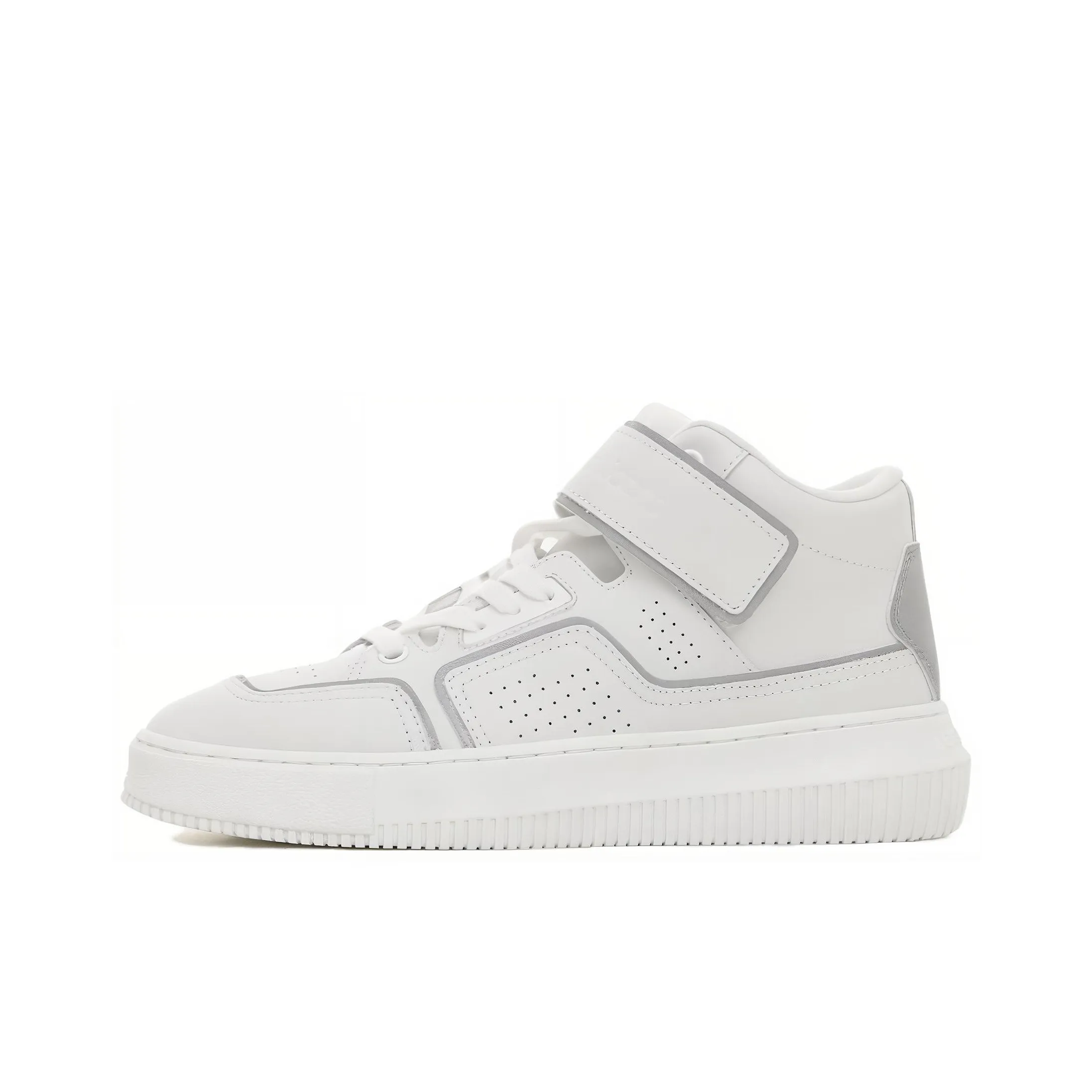 CKJ CALVIN KLEIN JEANS Mid Top Skateboard Shoes Women's White