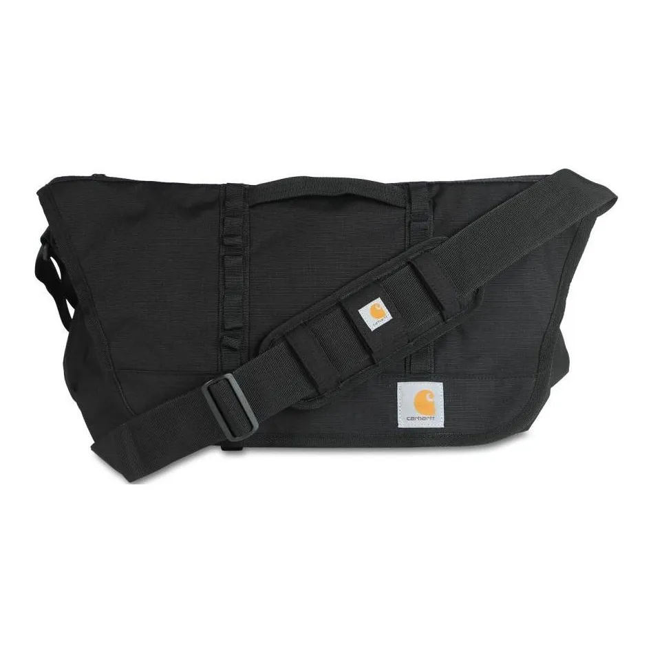 Carhartt Polyester Nylon Shoulder Bag, Crossbody Bag Unisex Black/Green