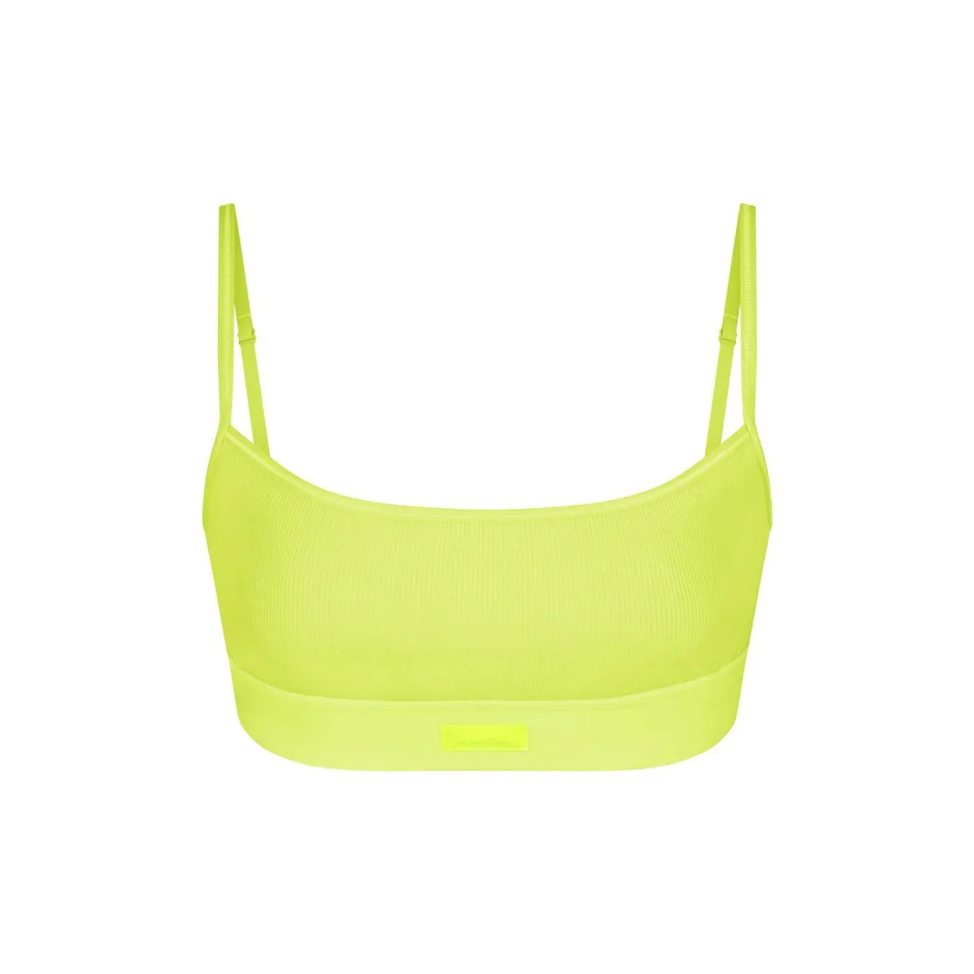 SKIMS COTTON RIB SCOOP BRALETTE Bra Women's DAFFODIL/Narcissus