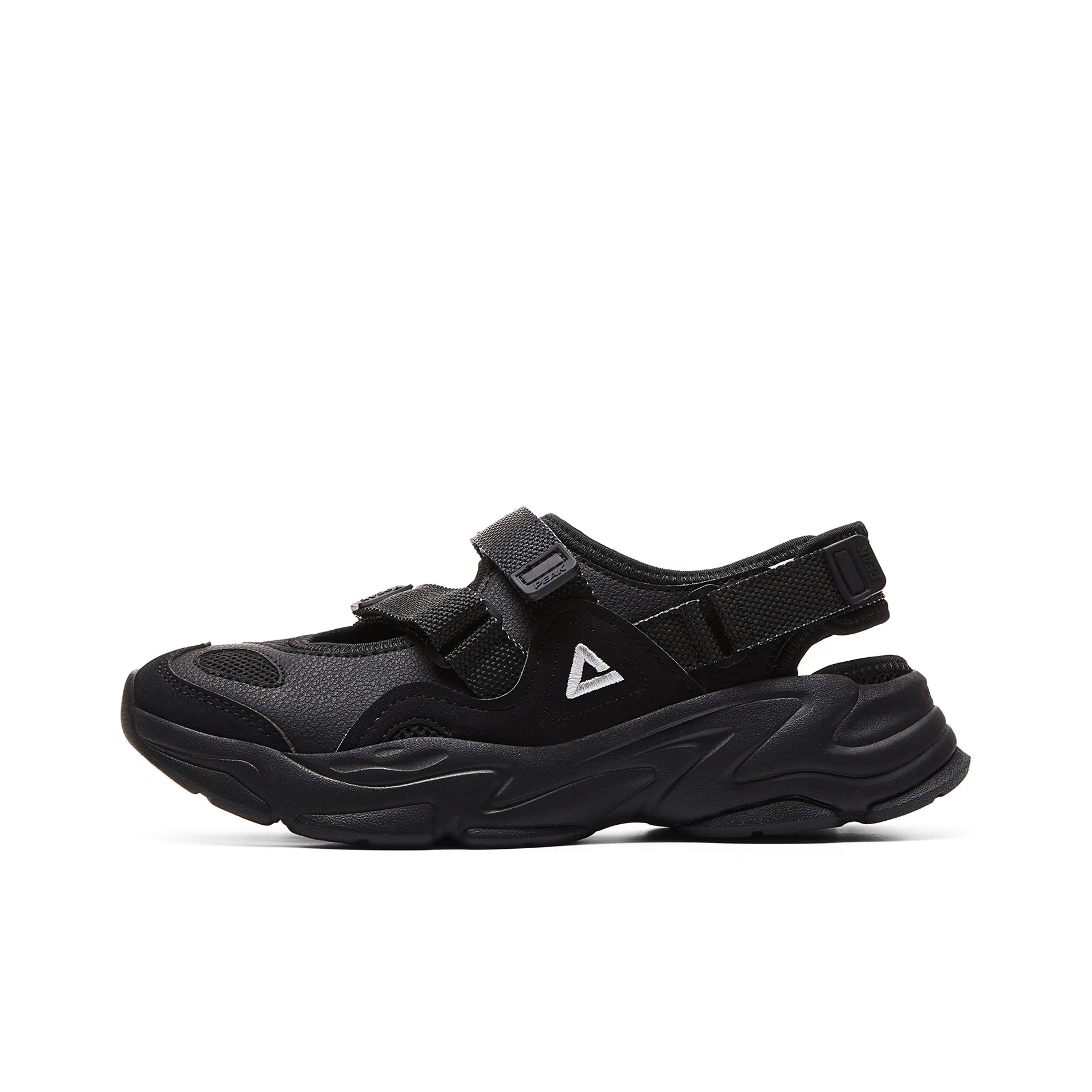 PEAK Mary Jane Sandal Beach Summer Slippers Women's Black Silver