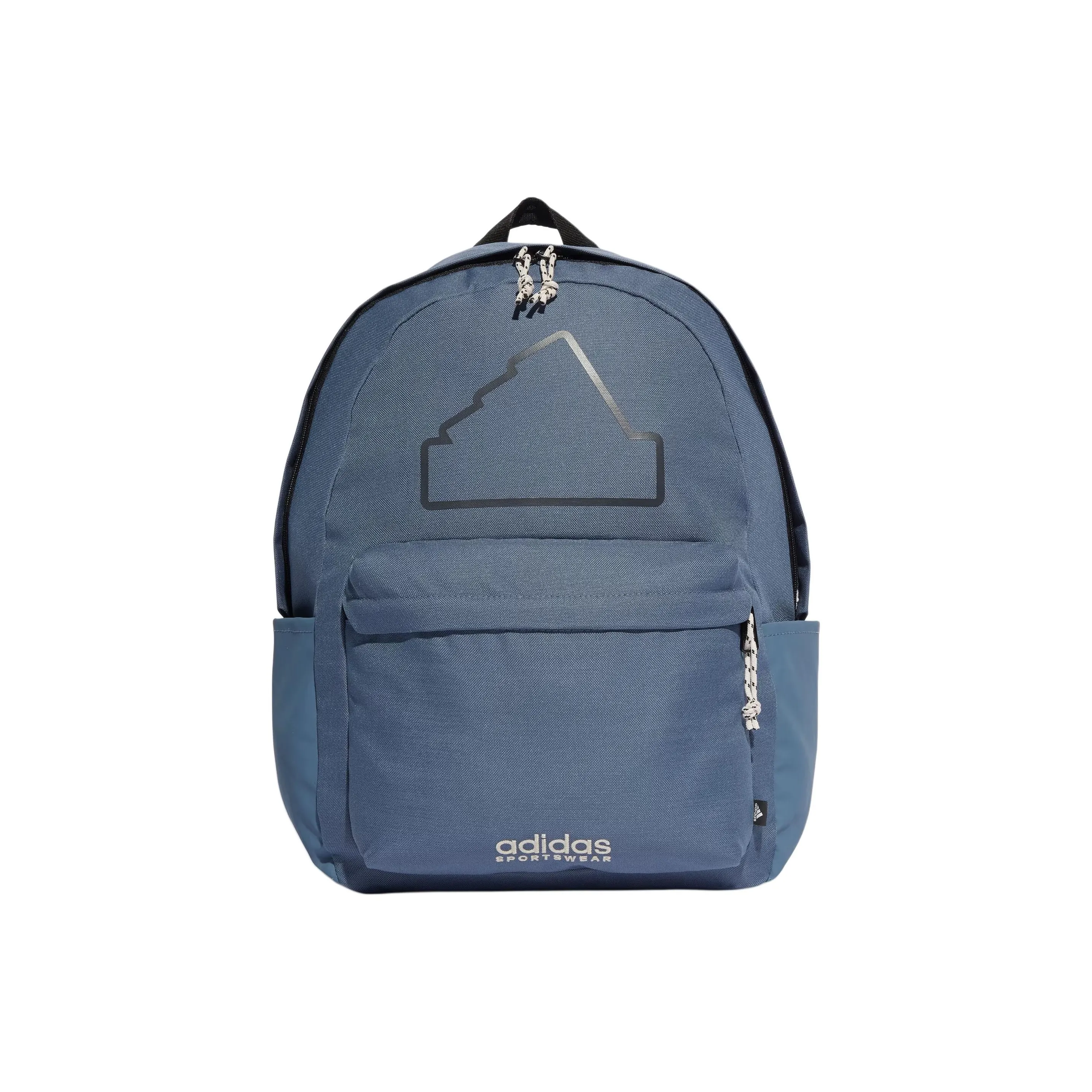 Adidas Polyester Backpack Regular Unisex Ink Blue & Black & Light Gray