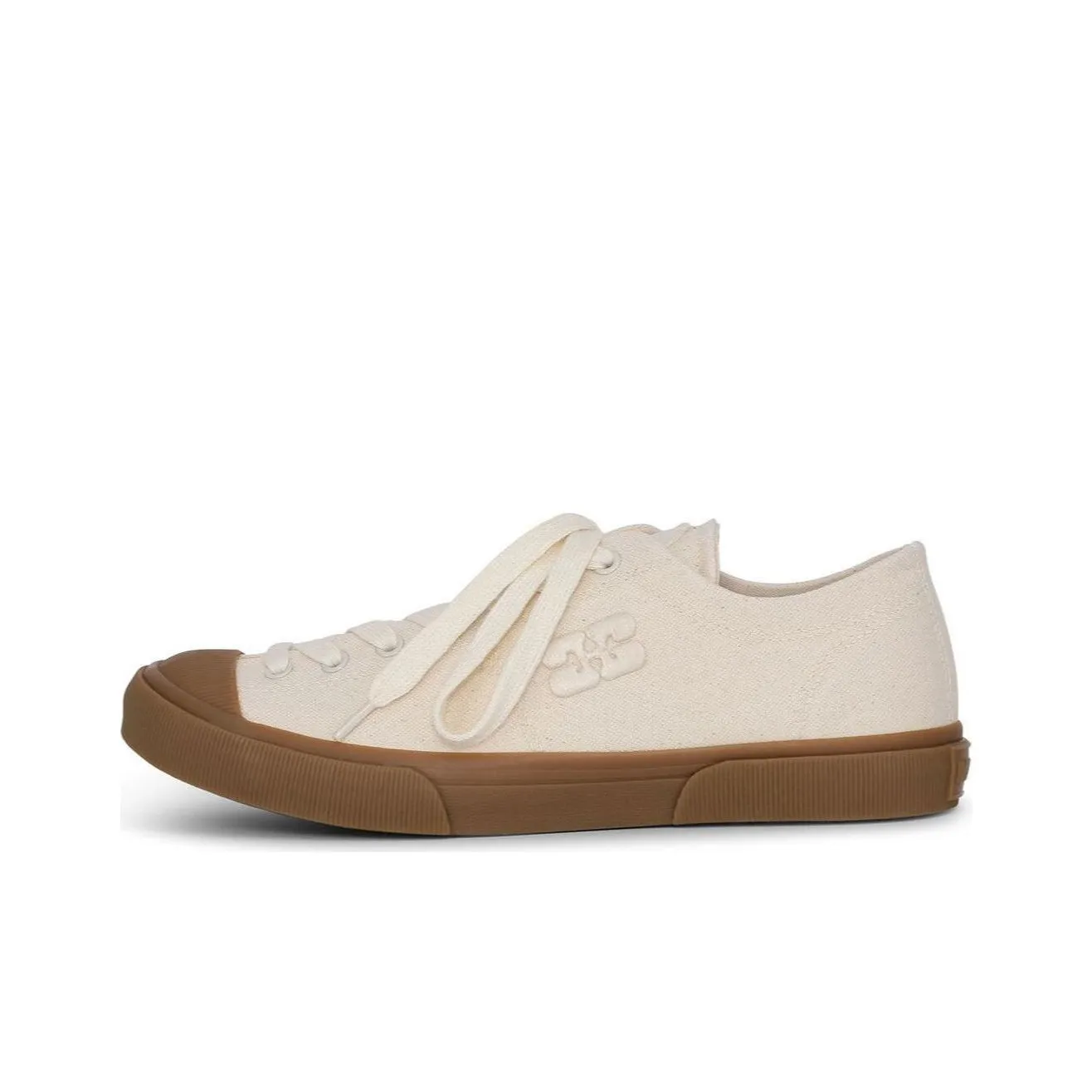 GANNI Logo-embroidered Organic Cotton Sneakers