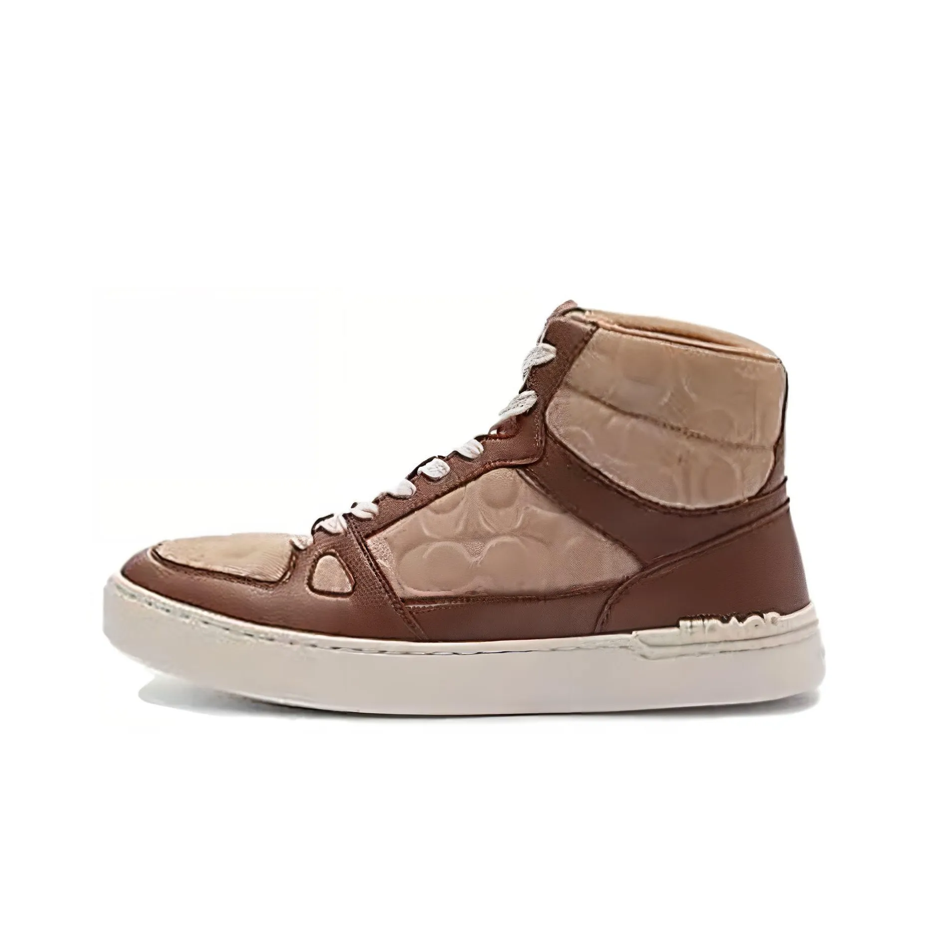 COACH Высокие кроссовки для скейтбординга мужские коричневые