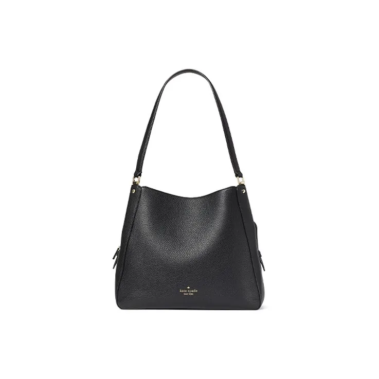 Kate Spade Leila Cow Leather Handbag Medium Size Women's Black