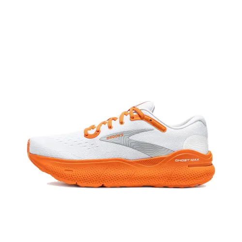 Brooks Ghost Max Беговые кроссовки Низкие Белый/оранжевый Красный Мужские
