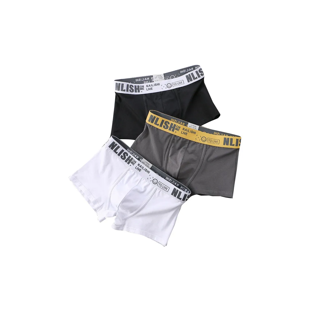 Close fitting Areas Underpants Men's 3 Pack