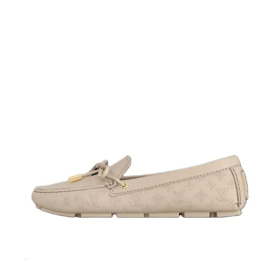 LOUIS VUITTON Gloria Loafers Women's Beige