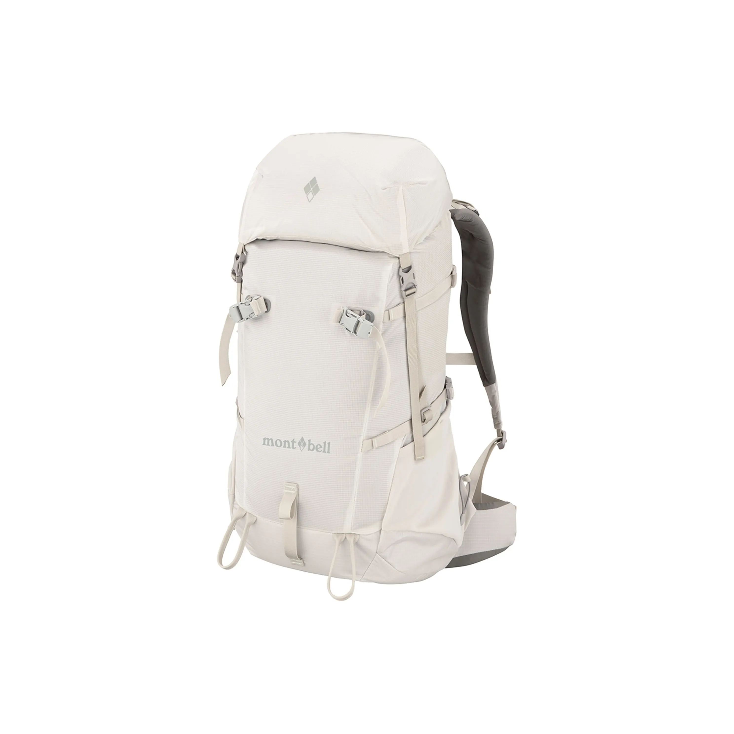 MONTBELL Mountaineering Bag Backpack Outdoor Bag Nylon Light Gray Unisex