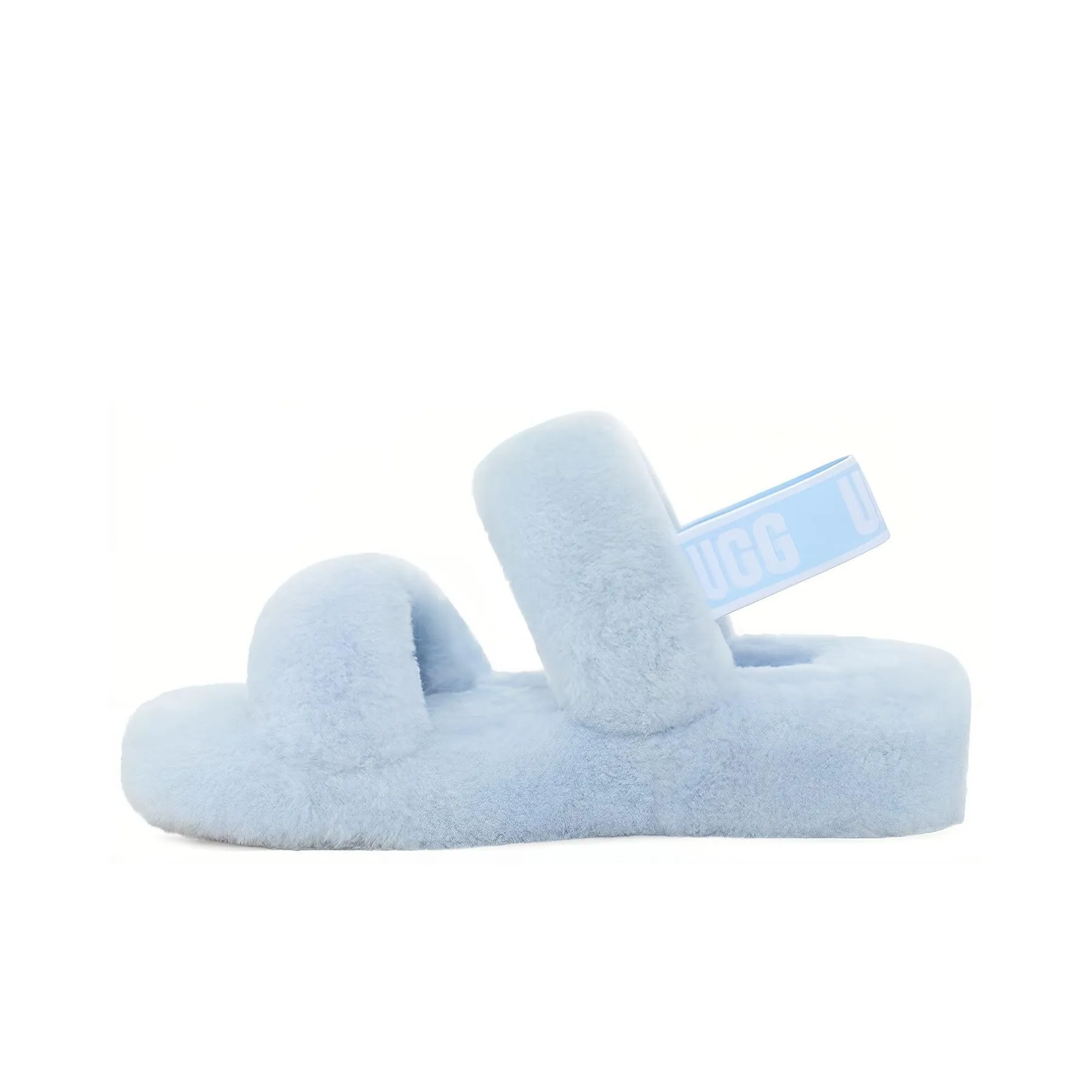 UGG Fluff Plush Slippers Women's Cricke Blue
