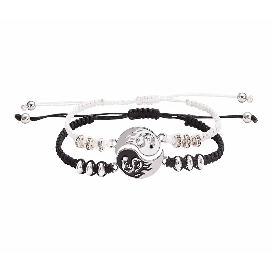 MUYAN Сплав Dragon Rising Тайцзи Браслет Унисекс
