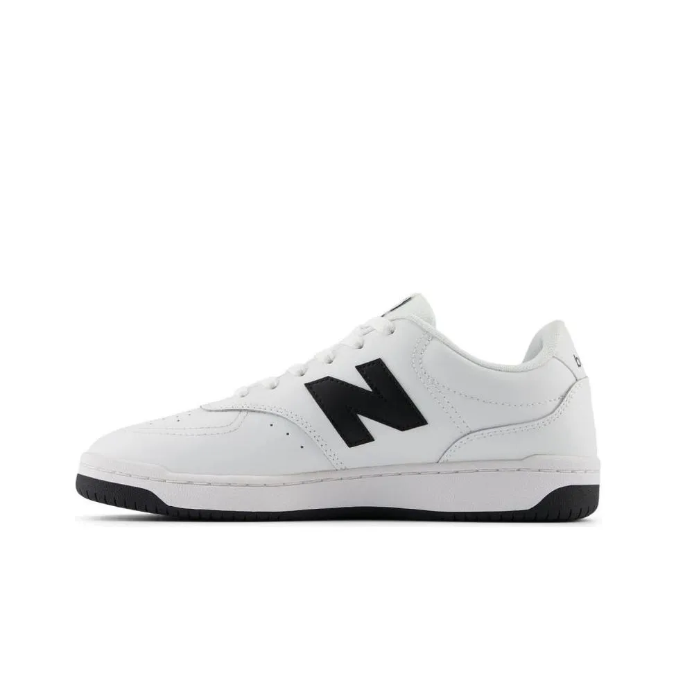 New Balance BB80 Cushioning Wear-Resistant Low-Top Skateboard Shoes Unisex White