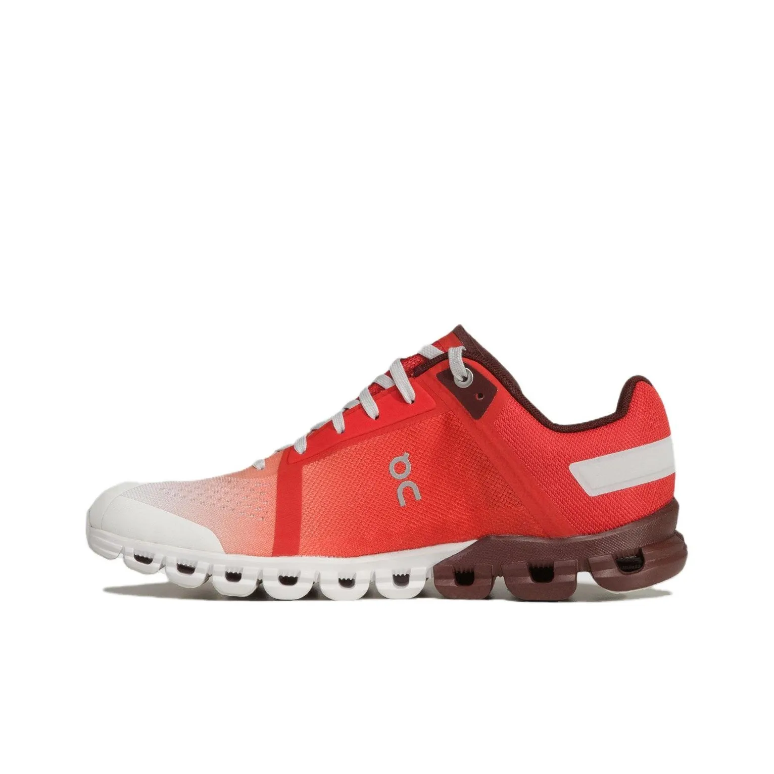 On Cloudflow Running Shoes Women's Low-Top Red White