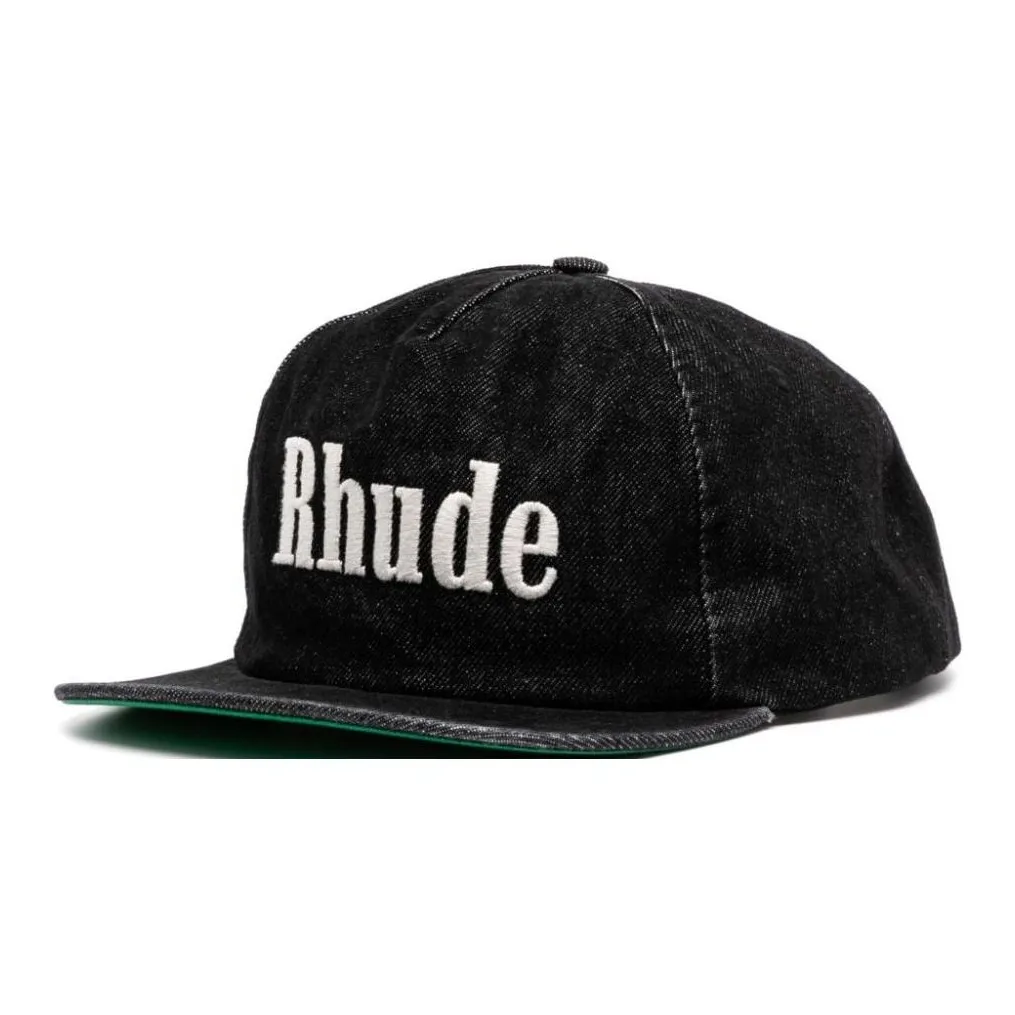 RHUDE Logo embroidered Denim Baseball Cap