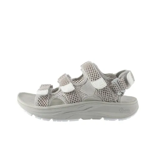 RIG FOOTWEAR Пляжные сандалии Серебряного цвета Унисекс