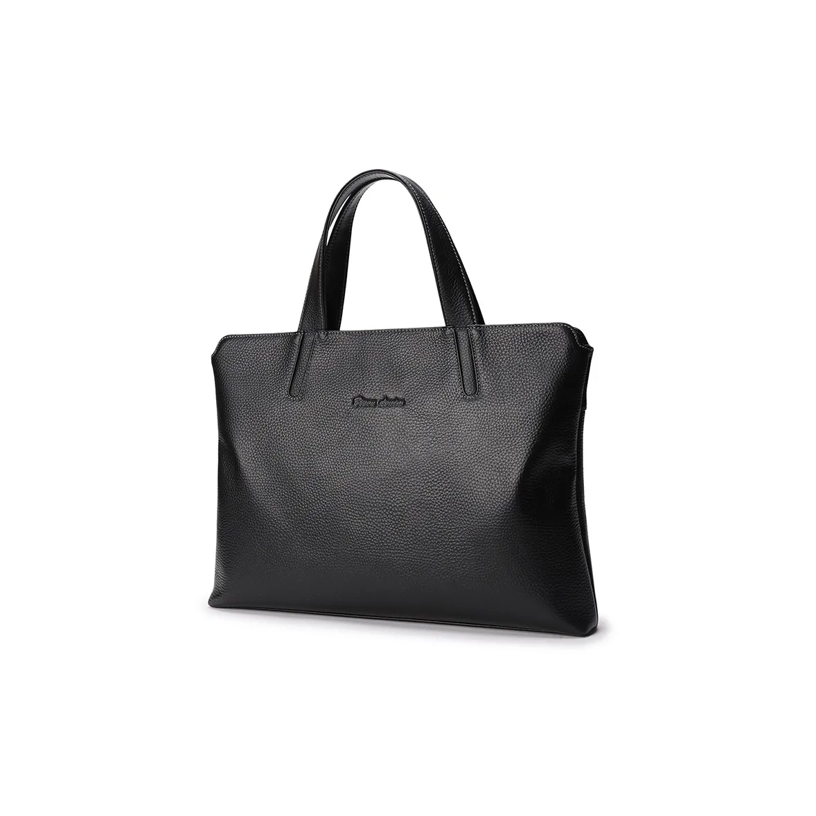 BISON DENIM Genuine Leather Top Grain Cow Leather Handbags Briefcases Regular Men's Black/Coffee