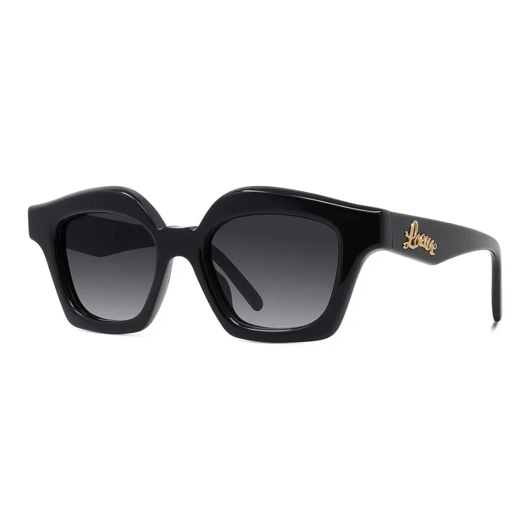 LOEWE Ацетат Нерегулярная форма Солнцезащитные очки Женские Черный