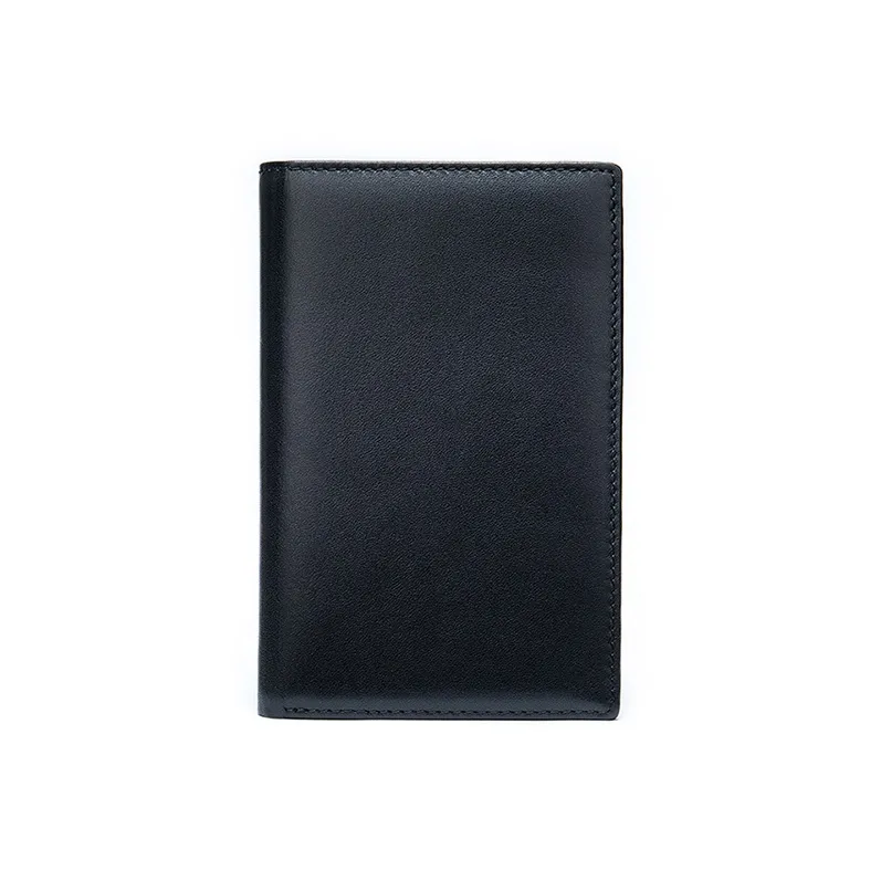COTECi Cow Leather Document Bag, Money Clip, Wallet, Card Holder, Passport Holder Medium Size Unisex Black