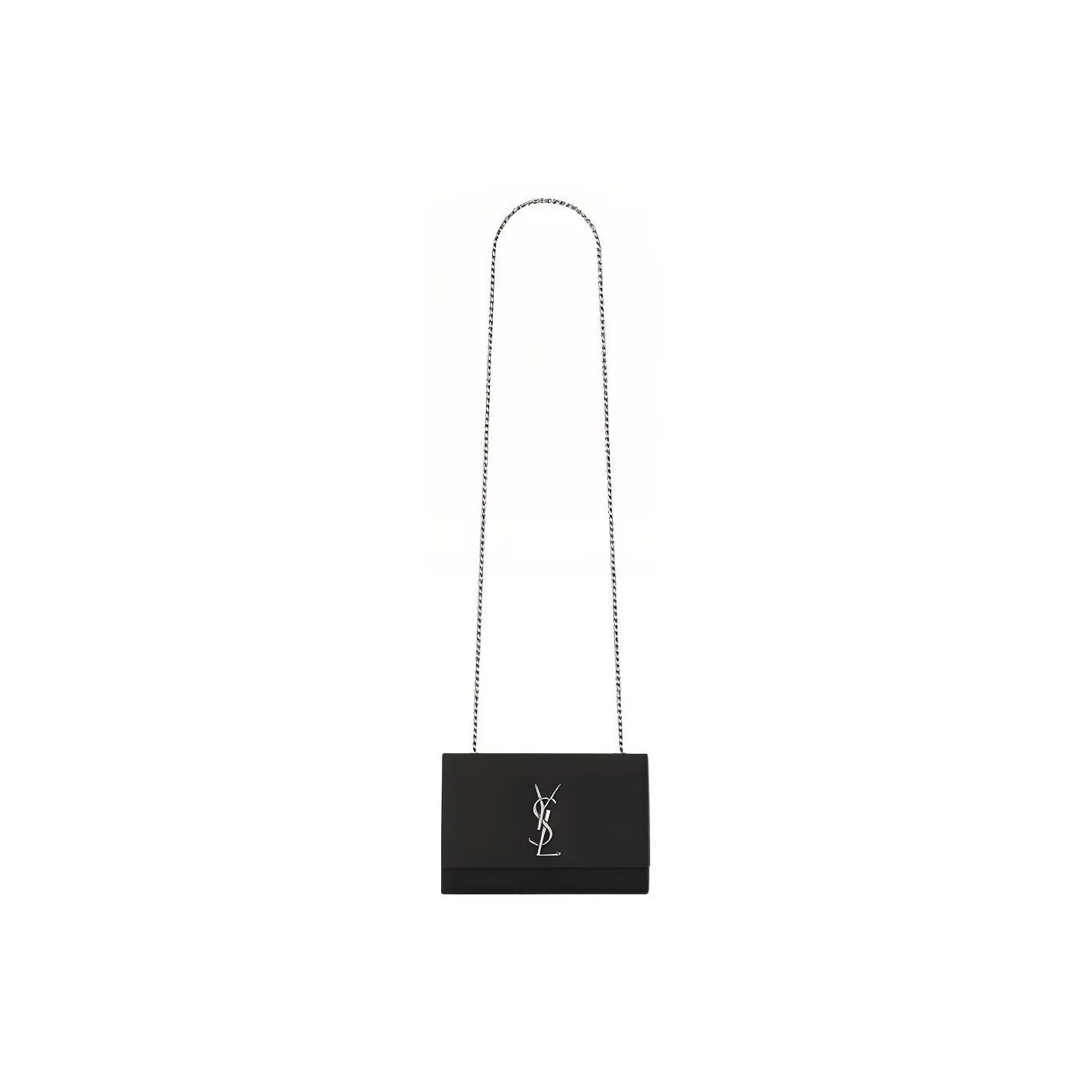 SAINT LAURENT KATE Grained Embossed Cow Leather Chain Bag Shoulder Bag Crossbody Bag Women's Black